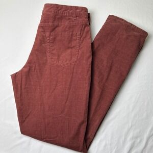 Coldwater Creek Brown Corduroy Jeans Womens Size 14T Straight Leg High Rise